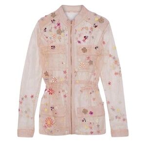 Elie Tahari Women's Silk-Organza Jacket- Never Worn, Size L